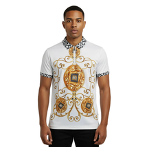 Men Sports Polo Shirt MIZUMI Black Edition Soft Micro Poly Fashion 56295-A Multi image 5