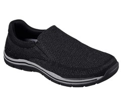 Men&#39;s Skechers Relaxed Expected Gomel Loafer Shoes, 65086 /BLK Sizes 8-14 Black  - £64.91 GBP