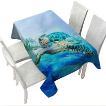 Painting Swimming Turtle Tablecloth - $51.95 CAD+
