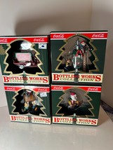 Coca-Cola Bottling Works Collection Ornaments Lot of 4 Christmas 1990s - $17.99
