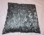 Donna Karan MODERN CLASSICS Silk Chevron Deco Pillow Peacock $188 - $70.03