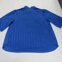 VTG Aimee Of California Pullover Blouse Top Blue Women's XL 3/4 Sleeve Chest 45" image 2