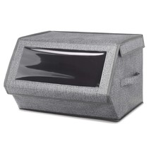 Whitmor 6283-7045 Stackable Window Box, Crosshatch Gray - $14.99