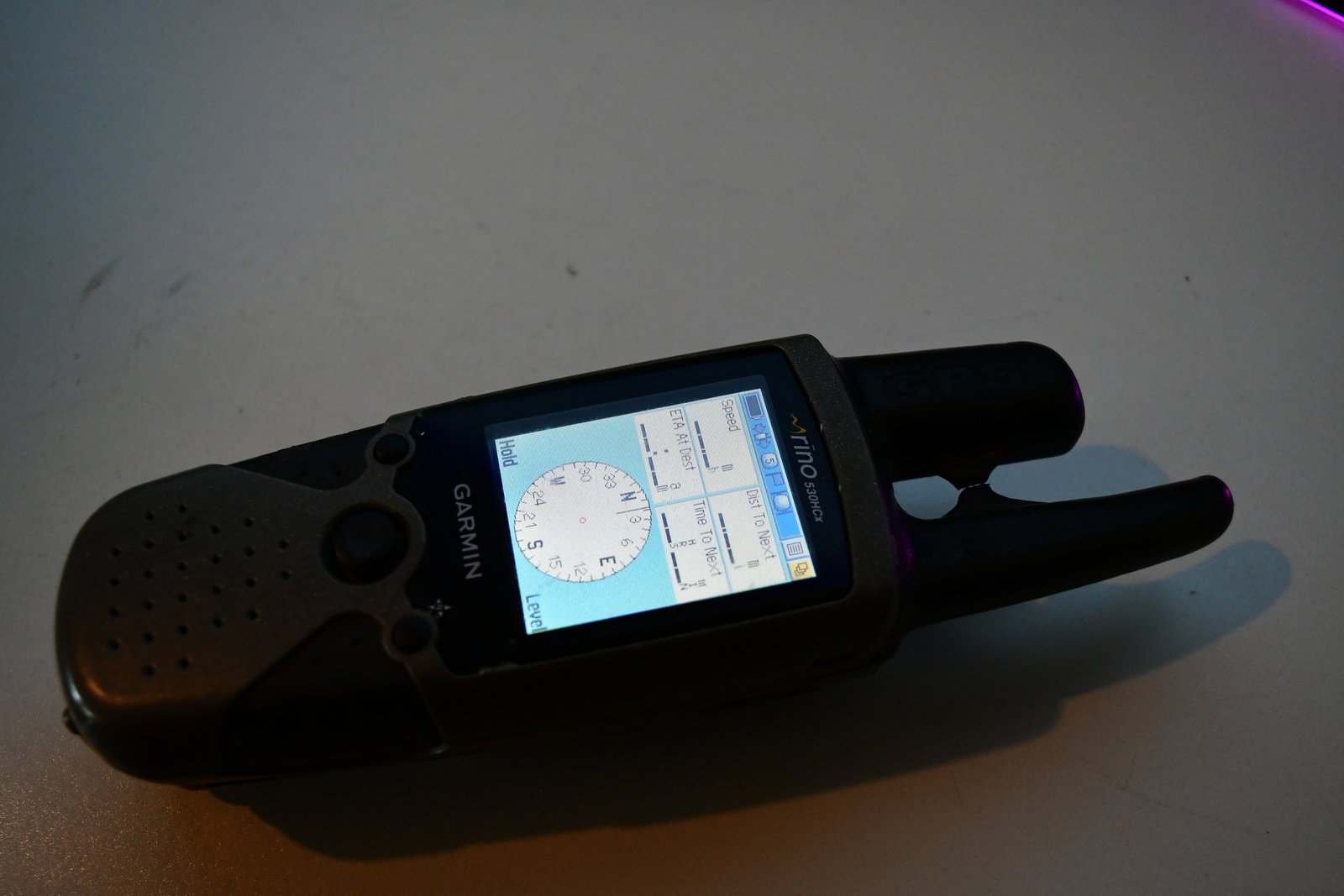 Garmin Rino 530HCX Radio GPS NO BATTERY- GRADE B- GOOD SCREEN #1 W1A - $155.00