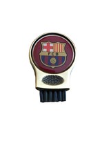 Barcelona Fc Gruve Cl EAN Er And Golf Ball Marker. Groove Cl EAN Ing Brush - £19.83 GBP