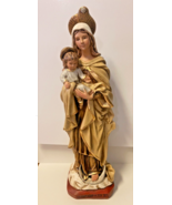Our Lady Mary Star of the Sea Hand Painted 10.5&quot; Statue, New From Colomb... - $1,077.56 MXN
