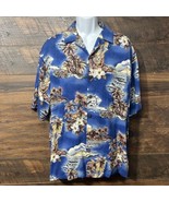Hilo Hattie&#39;s Hawaiian Island Shirt Mens L Rayon Camp Cruise Hawaii USA VGT - $36.48 CAD