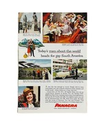 Vtg 1950&#39;s Panagra Pan America Grace Airways Airlines Print Ad Gay South... - $7.57