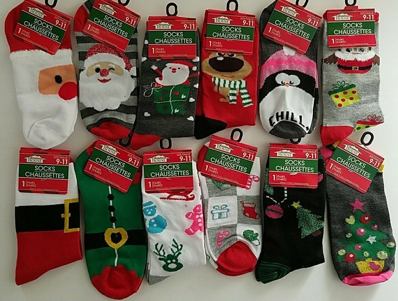 Christmas Ankle Socks Sizes 4 to 11 One Pair/Pk, XM32, SELECT: Design &amp; ... - $2.49