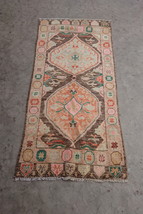 3x6 Unique Turkish Hand Knotted Oushak Area Rug - £278.97 GBP