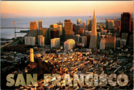 Postcard California San Francisco Aerial View Late Afternoon 6 x 4 Inches 1995 - $4.95