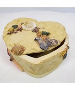 Vintage Galveston Souvenir Heart Trinket Box 3.5x1.5 Inch - $19.14 CAD