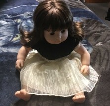 American Girl Retired Bitty Baby (1)Twin GIRL Doll Brunette Hair Brown Eyes - £59.32 GBP