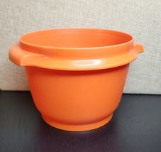 Vintage Tupperware #886 20oz Servalier Storage Bowl Orange - $13.85