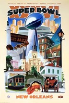 Super Bowl XXXVI (New Orleans 2002) Official 24x36 Event POSTER - JAN. 2... - $34.50