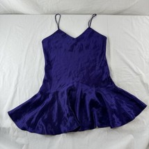 Vtg Victoria&#39;s Secret Gold Label Sz S Slip Dress Chemise Nightgown Sexy Purple - $69.29