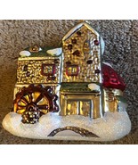 Department 56 Night Before Christmas Dickens Village Mill Glass Ornament 1706 - $28.05