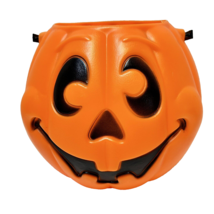 Vintage 97 Grand Venture Blow Mold Plastic Halloween Jack O Lantern Pumpkin - £9.32 GBP