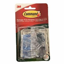 Command 16 Outdoor Light Clips with 20 Adhesive Strips 17017CLR-AWES - £3.99 GBP