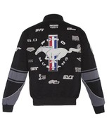 Mustang Racing Embroidered Cotton Jacket JH Design Black - £125.37 GBP