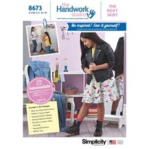 Simplicity Sewing Pattern 8673 Girls XS-XL The Roxy Skirt Uncut Intermed... - $6.37