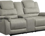 Homelegance 74&quot; Double Reclining Loveseat (Power), Gray - $2,727.99