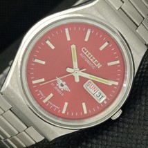Genuine Vintage Citizen Automatic 8200 Japan Mens D/D Red Watch 589-a310767-6 - £19.16 GBP