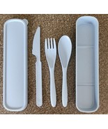Farielyn ~ Wheat Straw Fiber ~ 3 Pc. Cutlery Set w/Storage Box ~ BLUE SP... - €17,12 EUR