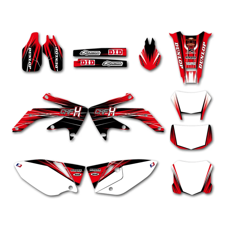 Decal Graphics Motorcycle Sticker Kit   CRF450X CRF 450X 450 X 4 Stroke 2005-201 - £205.27 GBP