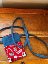 Handmade Small Denim &amp; Red &amp; White University of Wisconsin Bucky Badgers... - £9.04 GBP