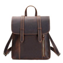 New first layer leather men&#39;s bag retro crazy horse leather men&#39;s shoulder bag - £108.23 GBP