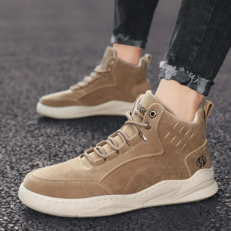 Men&#39;s Sports Shoes High Top Board Boots New Youth Casual Shoes Versatile... - $45.99