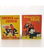 Vtg Wonder Books A Surprise for Felix &amp; Heckle And Jeckle 1959 Children&#39;... - $271.34 MXN