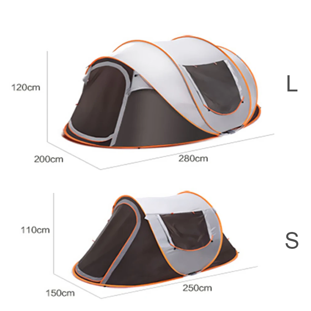 Outdoor Camping Large Full-Automatic Instant Unfold Rain-Proof Tent Family - £84.22 GBP+