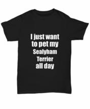 Sealyham Terrier T-Shirt Dog Lover Mom Dad Funny Gift for Gag Unisex Tee Black - £15.10 GBP+