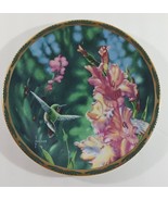 Gems of Nature CALLIOPE HUMMINGBIRD AND GLADIOLI 6 1/4&quot; Plate Cyndi Nels... - $11.39