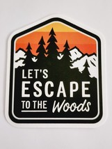 Let&#39;s Escape to the Woods Beautiful Multicolor Sticker Decal Cool Embellishment - £1.76 GBP