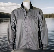 Marmot PreCip Rain Jacket Mens L Gray Lightweight Ripstop Stretch Panel ... - $28.78