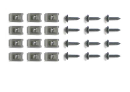 1973-1974 Corvette Screw Kit Front Grille With U Nuts 24 Pieces - $25.69