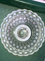 Moonstone Bluish Tint Candleholder Mint Depression Glass - £7.85 GBP