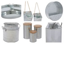 Metal Containers Various Styles Sizes New - £13.03 GBP+