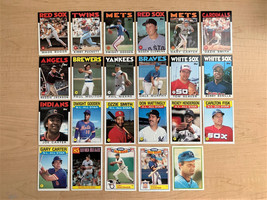 1986 Topps Baseball Cards (Set of 23) Excellent Condition - £11.83 GBP