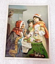 The Gipsy Fortune Teller Gypsy Victorian Trade Card Dr Jayne's Tonic Owl... - $18.32