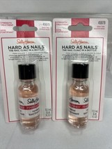 (2) Sally Hansen Hard As Nails Strength Treatment Hardener .45oz Rosy Ti... - $7.99