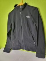 The North Face Size Medium Womens Black Athletic Full Zip Outdoor No Hood Jacket - $11.11