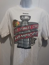 Reebok NHL Official Locker Room Chicago Blackhawks Stanley Cup T Shirt S... - $14.84