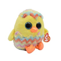 TY Silk Corwin the Easter Chick in Egg Plush Stuffed Animal Glitter Eyes 6&quot; New - £11.98 GBP