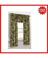 Machine-Washable Geo Camo Curtain Set, 3-Piece, 63-Inch - Perfect for Kids! - $52.32 CAD