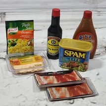 Mini Brands Miniature Groceries Lifelike Play Food Lot Of 7pcs Bacon Spa... - £7.77 GBP
