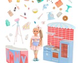 New Glitter Girls Cooking Show Set with 14” Doll 50+ Food Accessories - - $32.73